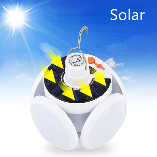 Solar Camping Lantern, BaishenglinMotor LED Solar USB Rechargeable