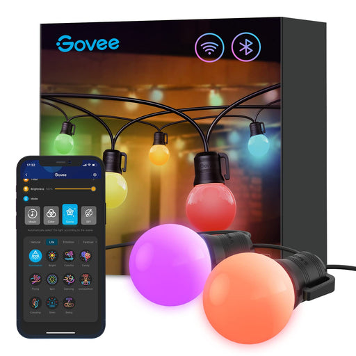 Govee 50ft Outdoor Ground Lights Bundle with Govee 169ft Bluetooth Meat  Thermometer for Outdoor Balcony, Backyard, Party