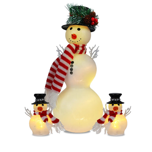 JOYFULPARTNER Christmas Tree Santa Snowman Lights Decorations, 10FT 30 —  CHIMIYA