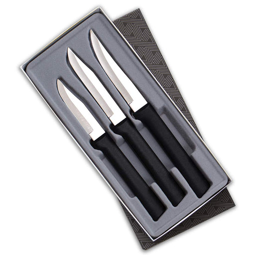 Rada Cutlery 8 Piece Silver Handle Knife Set, 7 Serrated Steak Knives, 1  Paring