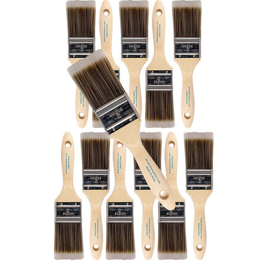 Zeonhei 2 Inch Paint Brushes, Home Wall Trim House Paintbrush Bulk