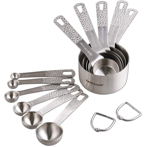 6Pcs 430 Stainless Steel Measuring Spoons Set - Kitchen Aid Metal Spoons, Measuring  Tiny Dry and Liquid Ingredients 