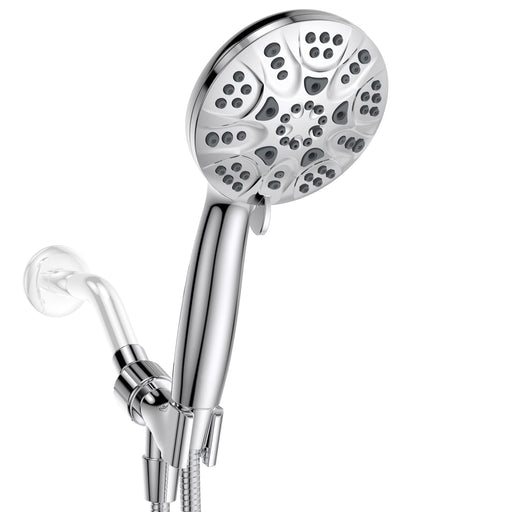 JDO Rain Shower Head High Pressure 7 Inch Rainfall Fixed Showerheads  Adjustable Bathroom High Flow Showerhead Premium Chrome Shower Head  Replacement