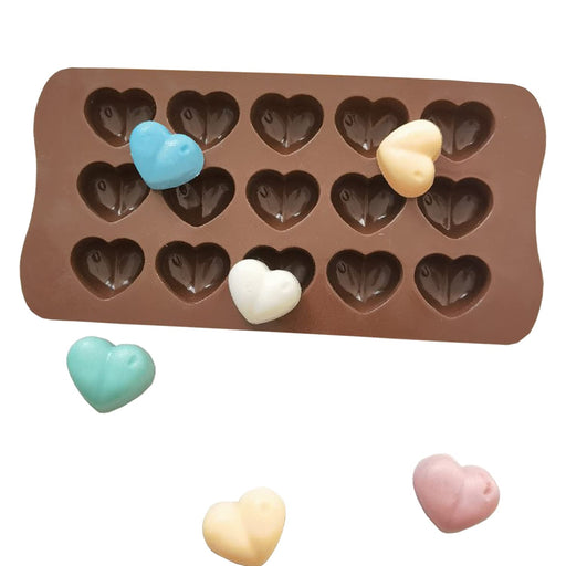 Entcook 5 Pieces Silicone Chocolate Molds for Chocolates Hard