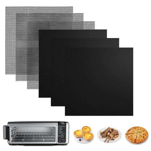 Palksky Air Fryer Oven Liners 4 PCS Compatible with Ninja Foodi SP101 SP201  SP301, Non-Stick Air Fryer Toaster Oven Mat(14 * 12inch) Reusable