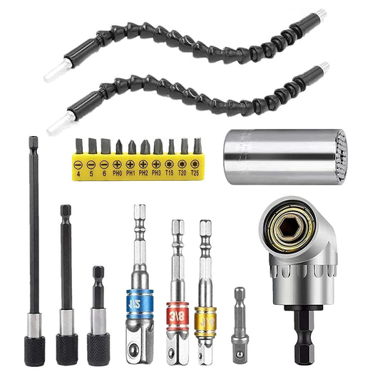 MXiiXM Flexible Drill Bit Extension Hex Shank Kit, Universal Socket Wr —  CHIMIYA