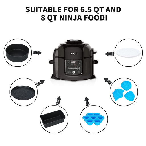 Esjay Accessories Compatible with Instant Pot 6, 8Qt, Compatible with Ninja  Foodi 6.5, 8Qt