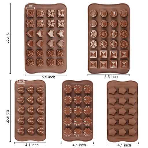 JOERSH Silicone Chocolate Molds for Fat Bombs Snacks & Truffles