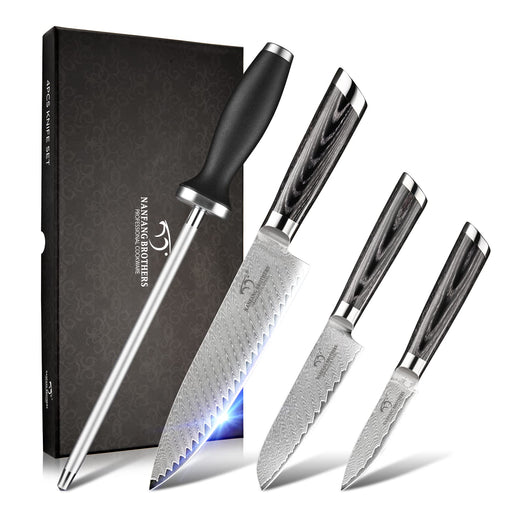  BeautyChen Damascus Mini knife Set Tiny Knives with