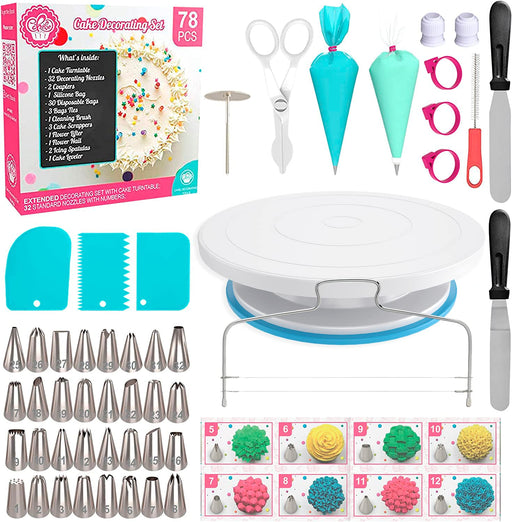 Cakebe Cupcake Decorating Kit 52 pcs Cake Decorating Kit and Cookie De —  CHIMIYA