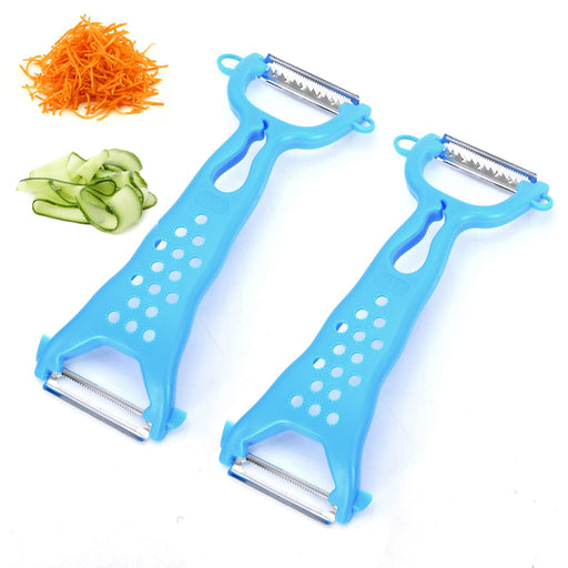  1 pcs cooler depot Vegetable Peeler, Julienne Vegetable Peeler,  Stainless Steel Multifunctional peeler scraper,Shredder, Double-Sided Blade Potato  Peelers for Carrot Cucumber Apple Veggie Fruit: Home & Kitchen