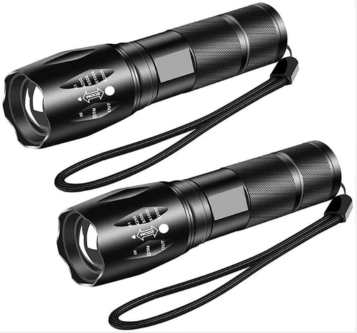 JARDLITE LED Emergency Handheld Flashlight, 4 Pack, Adjustable Focus, Water  Resistant with 5 Modes, Best Tactical Torch for Hurricane, Camping, Dog