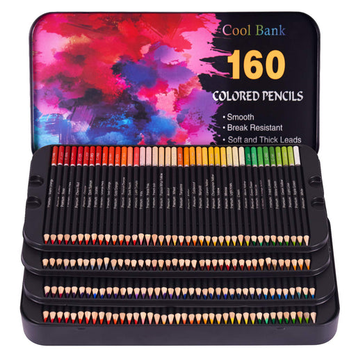 KALOUR Premium Watercolor Pencils, Set of 120 Colors,With Water Brush  Pen,Portab