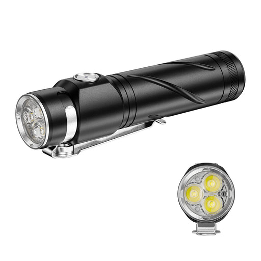 RovyVon S3 Titanium LED Flashlight,1800 Lumen Super Bright