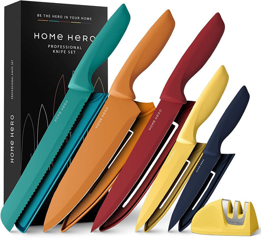 Pak Colored Kitchen Knives, Colorful Knife Set, Colored Knife Set, Cut —  CHIMIYA