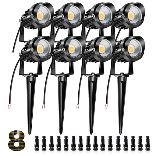 Lysed 10W Low Voltage LED Landscape Lights, Bowfishing Lights Warm