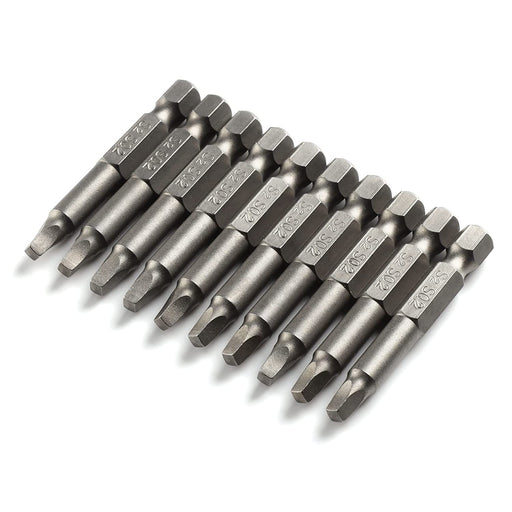 NAUIX Square Drill Bit Set (10pcs - 3 Inch Long S2 Steel Magnetic Head —  CHIMIYA