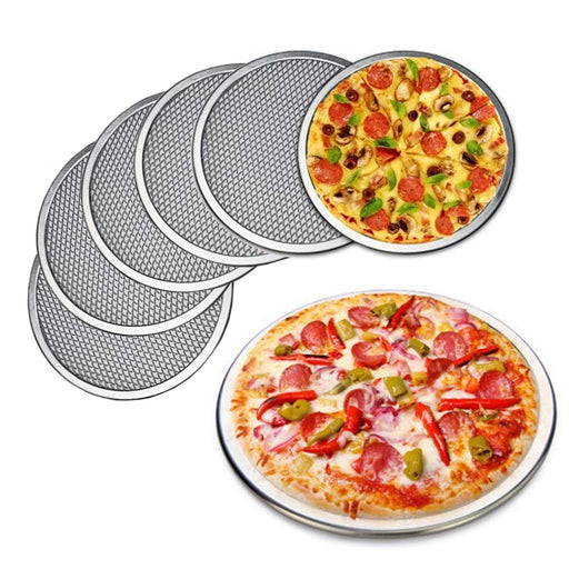 Kitchen Discovery Microwave Pizza Reheater Tray Reuseable Plate for Bacon,  Snacks in the Microwave Oven - Safe, BPA-Free Round Pizza Pan for Cooking