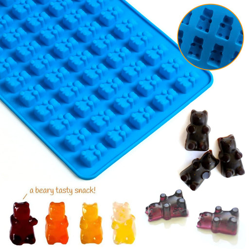 Gummy Bear Candy Molds Silicone, Gummy Molds with 2 Droppers, Non-stic —  CHIMIYA