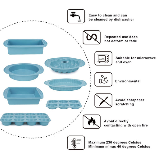 11 x 9.5 Inch Silicone Cake Pan Silicone Bake Pans Rectangle Silicone  Bakeware Bread Bake Pan Mold, Easy Demoulding, European-Grade Silicone, BPA  Free, Dishwasher, Refrigerator, Oven, Microwave Safe - Yahoo Shopping