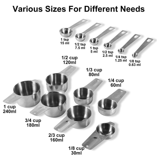 Pampered Chef Measuring Cups & Spoons Set 2257 - Durable Clear Plastic Design - Microwave-Safe