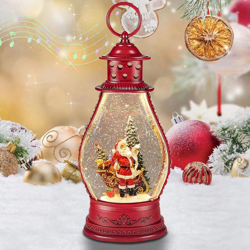 The Holiday Aisle® Christmas Snow Globes, USB Or Battery Operated Sparkly  Glitter Snow Globe Cardinal Church Lantern With Musics For Christmas  Decorations And Snow Globe Collection,Red