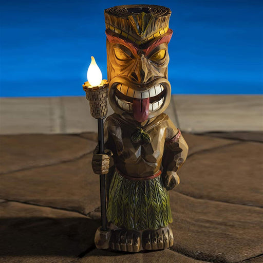 MIBUNG Upgraded Tiki Decor Garden Statue, Large Tiki Figurine with