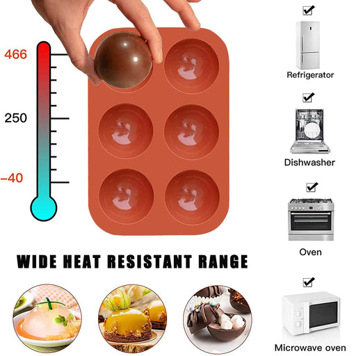 Palksky 468-Cavity Mini Round Silicone Mold/Chocolate Drops Mold/Dog Treats Pan/Semi Sphere Gummy Candy Molds for Ganache Jelly Caramels Cookies Pet
