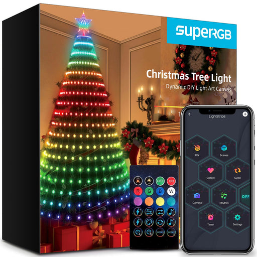 GONK Color Changing Led Christmas Lights,200 LED 66ft Plug in Powered  Multicolor Christmas Tree Ligh…See more GONK Color Changing Led Christmas