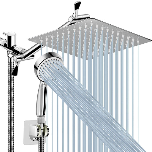 8'' High Pressure Rainfall Shower Head/Handheld Shower Combo with