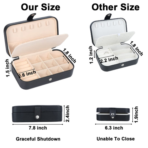 MFXIP Travel Jewelry Case Small Box Organizer S 1, Pink