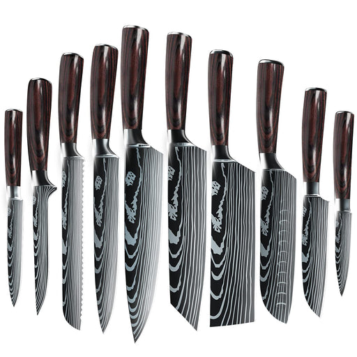 Mogaguo 14 Piece Rainbow Professional kitchen knife Set, Sharp