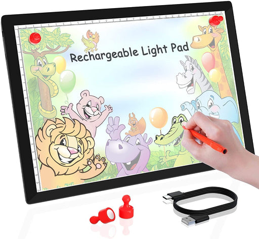 Rechargeable Light Box for Tracing Board Portable Cordless Light Pad D —  CHIMIYA