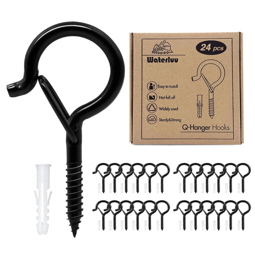 Aoert 8 Pcs Outdoor Hooks For Outdoor String Lights, Screw Hooks For H —  CHIMIYA