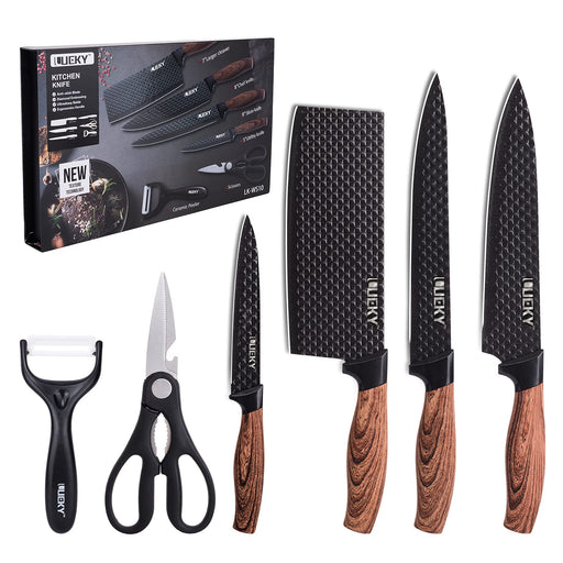 Topfeel Professional Chef Knife Set Sharp Knife, German High Carbon  Stainless Steel Kitchen Knife Set 3 PCS-8 Chefs Knife &7 Santoku Knife&5