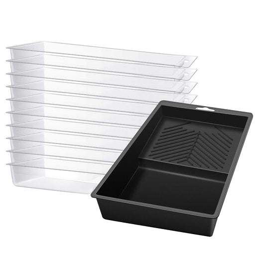 12 Pack 4 Inch Paint Tray Pans with Liners for Rollers, Disposable, Ri —  CHIMIYA