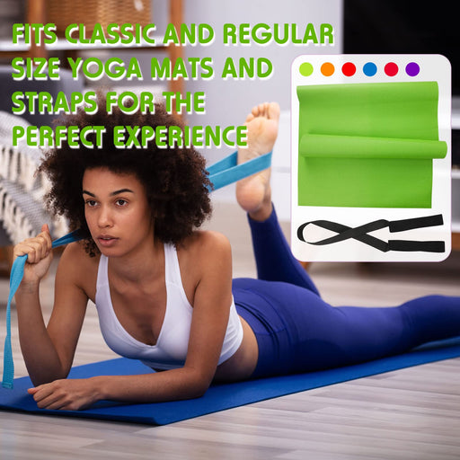 Kids Yoga Mat, Non Slip Playmat Excercise Mats 5mm Thick, Unique Fox Orange