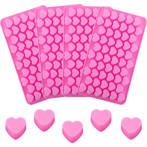 Sosohome Silicone Heart Chocolate Mold, Candy Molds for Party, Wedding, Jelly, Heart Shaped Ice Cube
