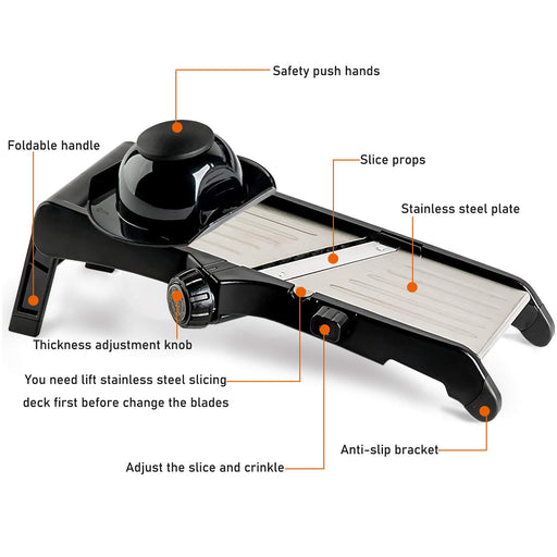 GProMe Mandoline Slicer – Adjustable Vegetable Mandolin, Fruit zucchin —  CHIMIYA