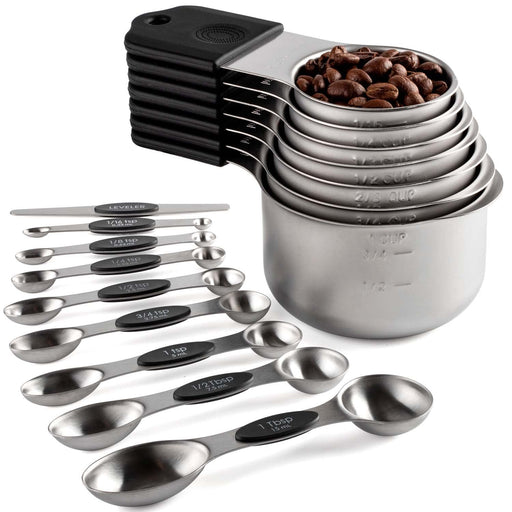  TILUCK Measuring Cups & Spoons Set, Stackable Cups and