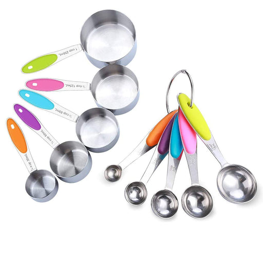 TILUCK Stainless Steel Measuring Cups & Spoons Set, Cups and Spoons,Kitchen  Gadgets for Cooking & Baking (Medium)