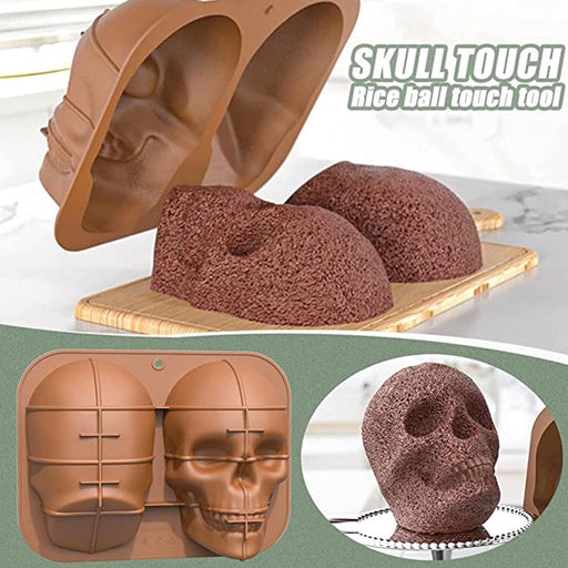 Large Silicone Skull Cake Mold Haunted Skull Baking Cake Pan - Temu