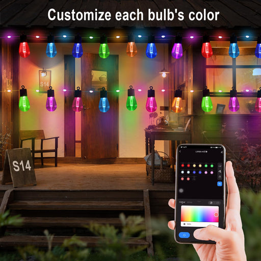 Quanquer Smart Christmas Lights Outdoor, 196FT 600 RGB LEDs Smart