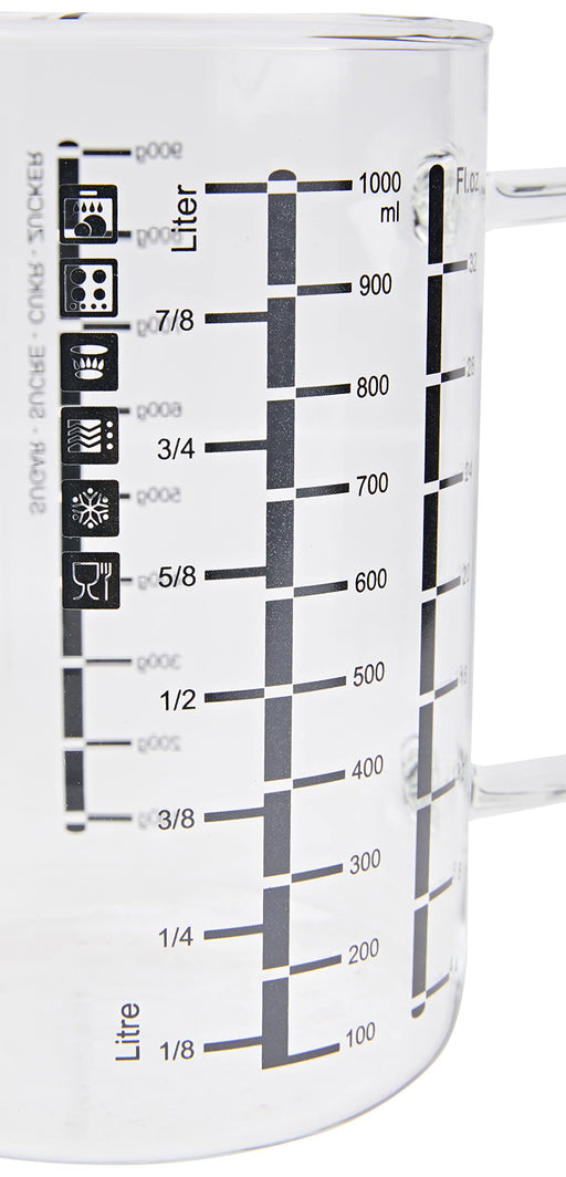 Simax Glass Measuring Cups in Grams, Borosilicate Glass Ml Measuring C —  CHIMIYA