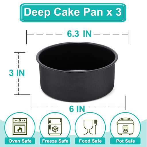 E-far Angel Food Cake Pan Set of 2, 10-Inch Stainless Steel Tube Pan for  Baking Pound Chiffon Cake, One-piece Design & Non-toxic, Dishwasher Safe