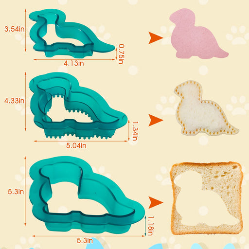 Uniqus Sandwich Cutter and Sealer - Uncrustables Maker Dinosaur Mickey —  CHIMIYA