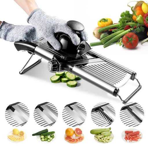 SupMaKin Safe Mandoline Slicer, Upright Vegetable Slice Potatoes