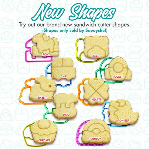 Funutters Sandwich Cutters for Kids - 20 pcs/set - Mini Cookie