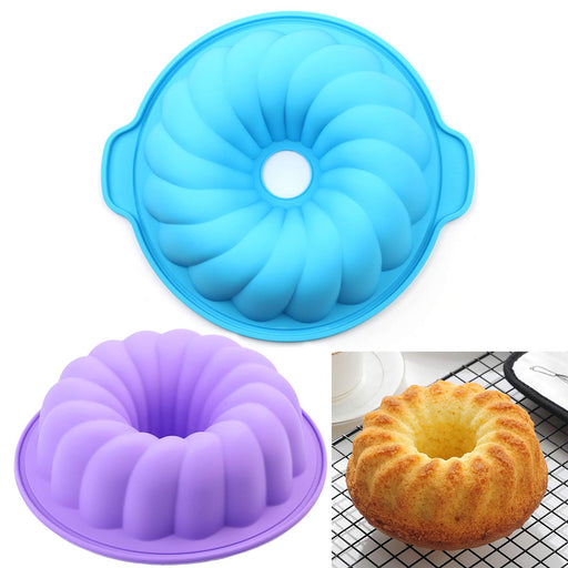 3 Pack Non-Stick Flower Shape Silicone Cake Bread Pie Flan Tart Jello —  CHIMIYA