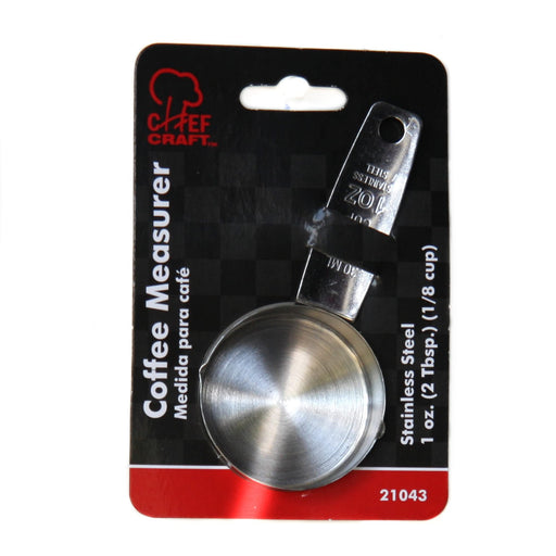 Chef Craft Classic Plastic Shot Glass Measurer, 1 ounce  teaspoon/tablespoon, Clear